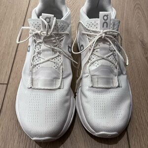 On Cloud White Athletic Sneakers